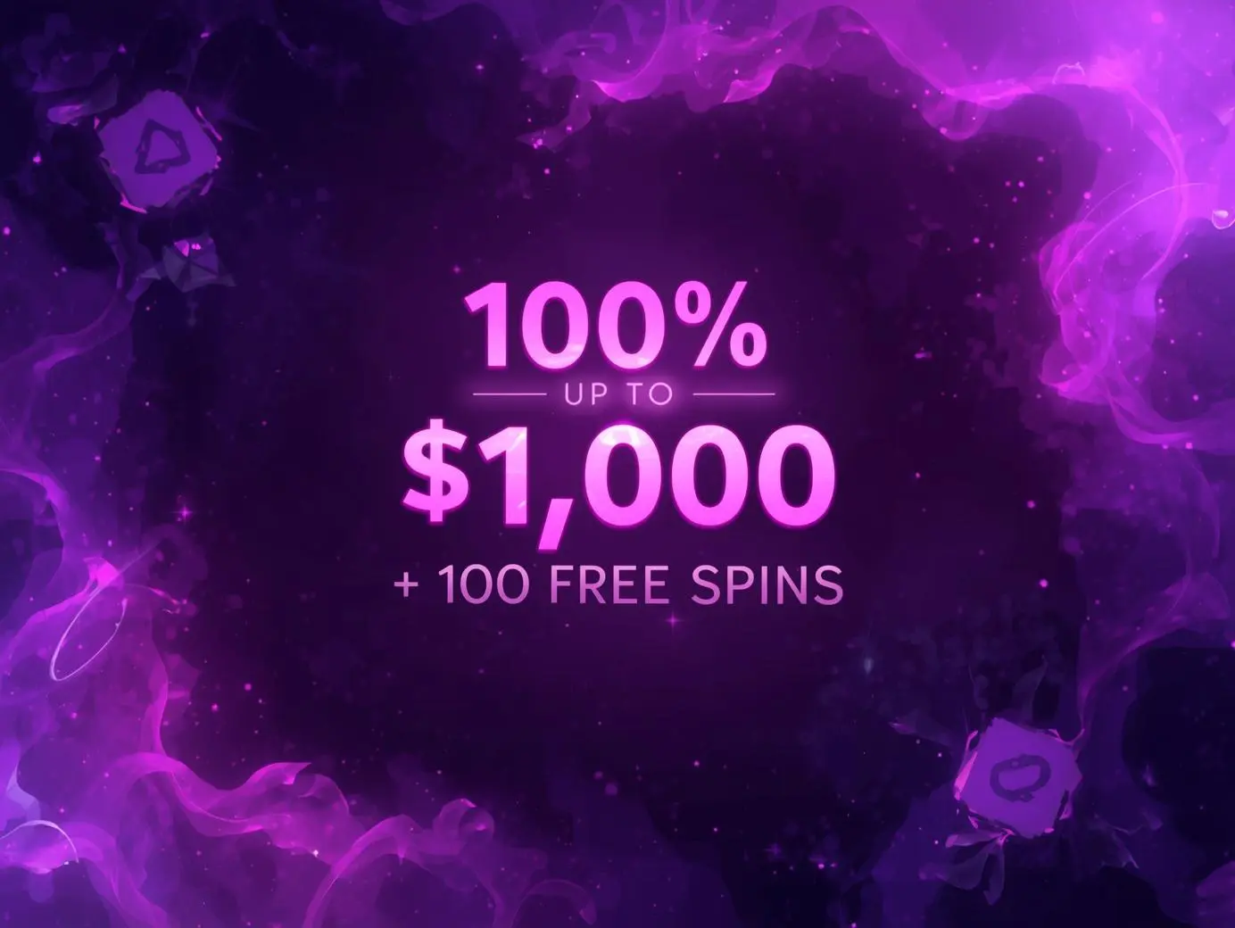 Menu Welcome Bonus Banner